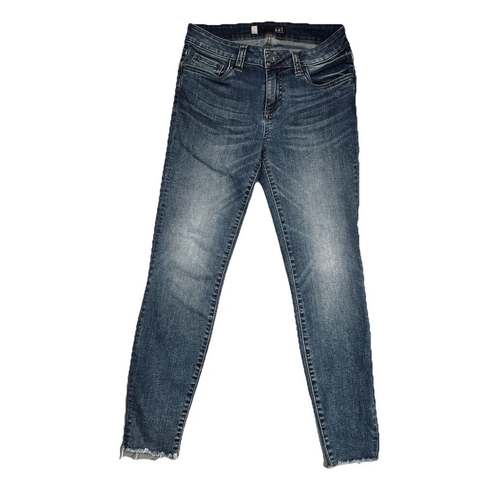 Kut from the Kloth Connie Jeans Womens 2 Blue Ankle Skinny Measures 27 x 25.5